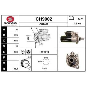 Köp Startmotor av SNRA CH9002 till det låga priset 2670,82 kr