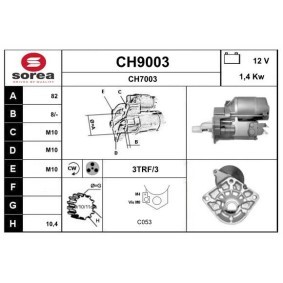 Köp Startmotor av SNRA CH9003 till det låga priset 1613,62 kr