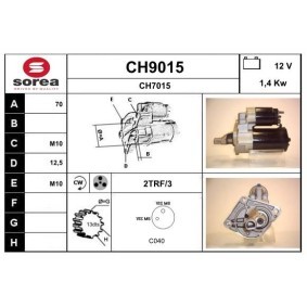 Köp Startmotor av SNRA CH9015 till det låga priset 2502,24 kr
