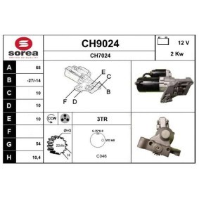 Köp Startmotor av SNRA CH9024 till det låga priset 2271,67 kr
