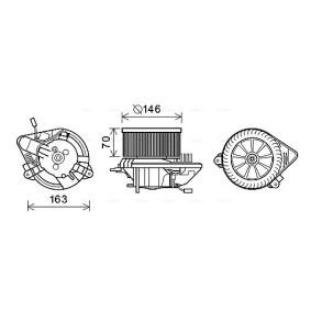 Achetez des Moteur électrique, pulseur d'air d'habitacle AVA COOLING SYSTEMS CN8295 à prix pour 172,90 €