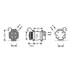 PEUGEOT Klimakompressor von AVA COOLING SYSTEMS