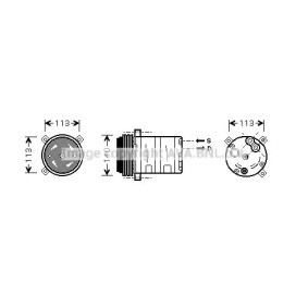 Klimakompressor CTK007 für PONTIAC