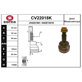 Acquista Kit giunti semiasse da EAI CV22018K a buon mercato per soli 62,81 €