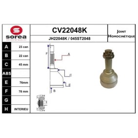 Acquista Kit giunti semiasse da EAI CV22048K a buon mercato per soli 63,13 €