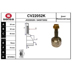 Acquista Kit giunti semiasse da EAI CV22052K a buon mercato per soli 63,13 €