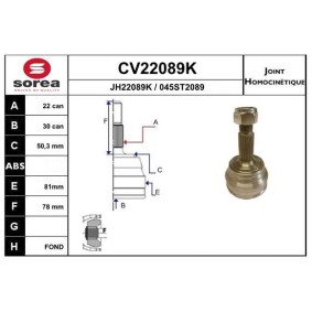 Compre Jogo de apoios, veio de transmissão da EAI CV22089K a um preço baixo por 61,00 €