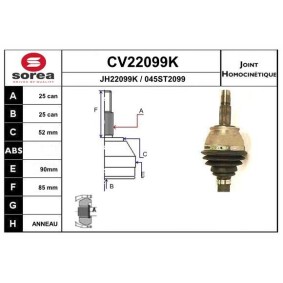 Acquista Kit giunti semiasse da EAI CV22099K a buon mercato per soli 51,87 €