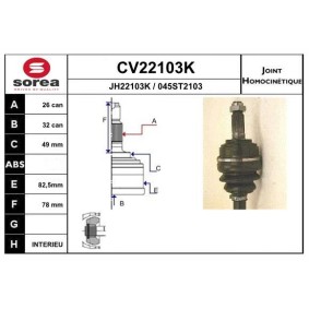 Acquista Kit giunti semiasse da EAI CV22103K a buon mercato per soli 53,81 €