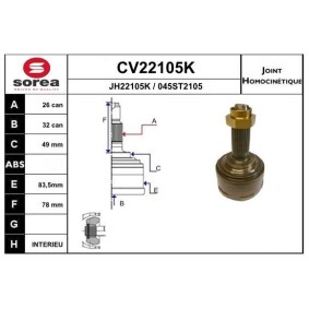 Acquista Kit giunti semiasse da EAI CV22105K a buon mercato per soli 62,81 €
