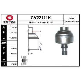 Acquista Kit giunti semiasse da EAI CV22111K a buon mercato per soli 86,37 €