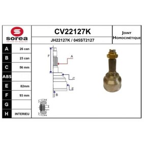 Acquista Kit giunti semiasse da EAI CV22127K a buon mercato per soli 54,07 €