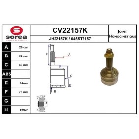 Acquista Kit giunti semiasse da EAI CV22157K a buon mercato per soli 55,34 €