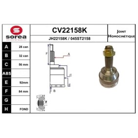 Acquista Kit giunti semiasse da EAI CV22158K a buon mercato per soli 86,37 €