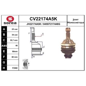 Acquista Kit giunti semiasse da EAI CV22174A5K a buon mercato per soli 55,77 €