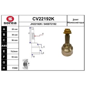 Acquista Kit giunti semiasse da EAI CV22192K a buon mercato per soli 70,66 €