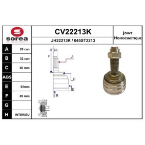 Acquista Kit giunti semiasse da EAI CV22213K a buon mercato per soli 61,72 €