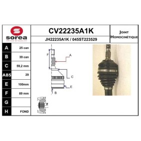 Acquista Kit giunti semiasse da EAI CV22235A1K a buon mercato per soli 65,57 €