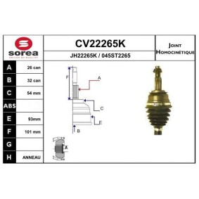 Acquista Kit giunti semiasse da EAI CV22265K a buon mercato per soli 86,37 €