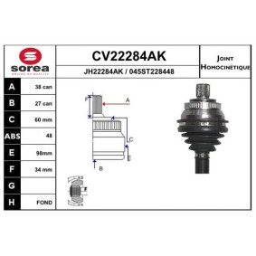 Acquista Kit giunti semiasse da EAI CV22284AK a buon mercato per soli 62,74 €