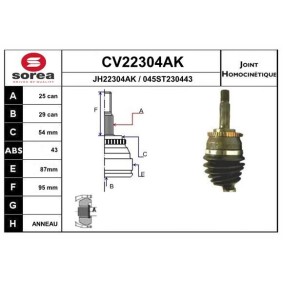 Acquista Kit giunti semiasse da EAI CV22304AK a buon mercato per soli 66,01 €