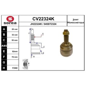Acquista Kit giunti semiasse da EAI CV22324K a buon mercato per soli 54,64 €