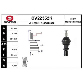 Acquista Kit giunti semiasse da EAI CV22352K a buon mercato per soli 49,62 €