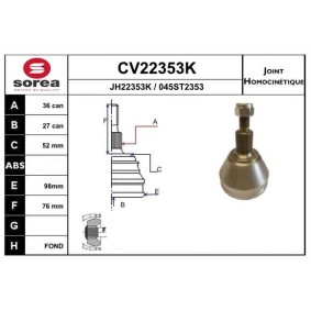 Acquista Kit giunti semiasse da EAI CV22353K a buon mercato per soli 53,84 €