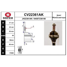 Acquista Kit giunti semiasse da EAI CV22361AK a buon mercato per soli 66,01 €