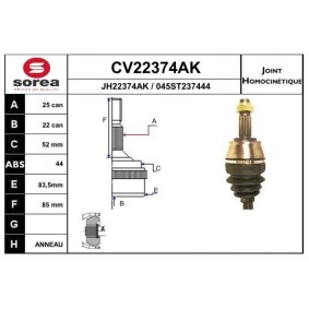 Acquista Kit giunti semiasse da EAI CV22374AK a buon mercato per soli 47,53 €