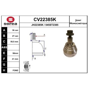 Acquista Kit giunti semiasse da EAI CV22385K a buon mercato per soli 58,48 €