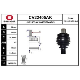 Acquista Kit giunti semiasse da EAI CV22405AK a buon mercato per soli 58,51 €
