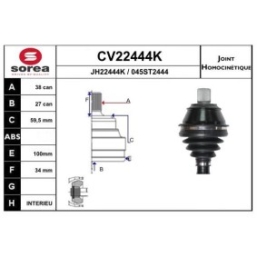 Acquista Kit giunti semiasse da EAI CV22444K a buon mercato per soli 62,11 €
