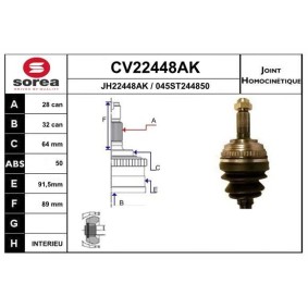 Acquista Kit giunti semiasse da EAI CV22448AK a buon mercato per soli 62,69 €