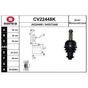 Acquista Kit giunti semiasse da EAI CV22448K a buon mercato per soli 56,69 €