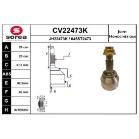 Acquista Kit giunti semiasse da EAI CV22473K a buon mercato per soli 50,14 €
