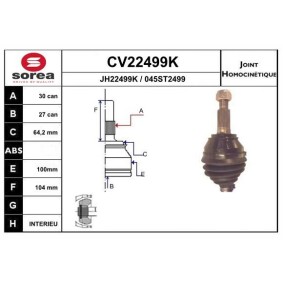 Acquista Kit giunti semiasse da EAI CV22499K a buon mercato per soli 60,41 €
