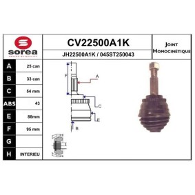 Acquista Kit giunti semiasse da EAI CV22500A1K a buon mercato per soli 62,97 €