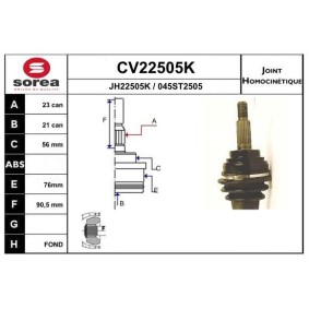 Acquista Kit giunti semiasse da EAI CV22505K a buon mercato per soli 55,33 €