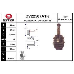 Acquista Kit giunti semiasse da EAI CV22507A1K a buon mercato per soli 53,67 €