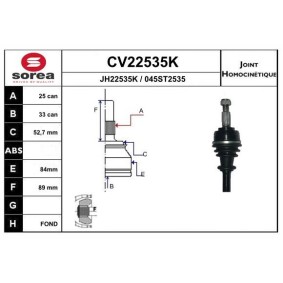 Gelenksatz, Antriebswelle CV22535K von EAI günstig für 55,25 € online kaufen