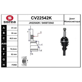 Acquista Kit giunto omocinetico da EAI online per Twingo II Van / Hatchback (CNO_) a prezzi moderati