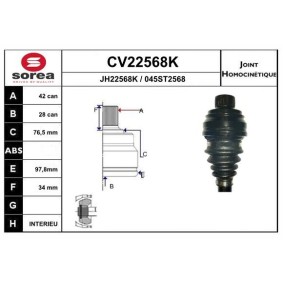 Acquista Kit giunti semiasse da EAI CV22568K a buon mercato per soli 70,66 €