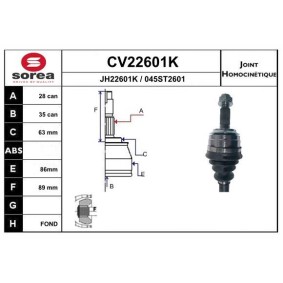 Acquista Kit giunti semiasse da EAI CV22601K a buon mercato per soli 54,07 €