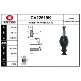Compre Jogo de apoios, veio de transmissão da EAI CV22619K a um preço baixo por 99,17 €