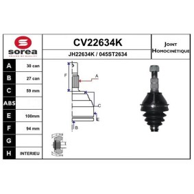 Acquista Kit giunti semiasse da EAI CV22634K a buon mercato per soli 54,35 €