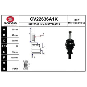 Acquista Kit giunti semiasse da EAI CV22636A1K a buon mercato per soli 65,92 €