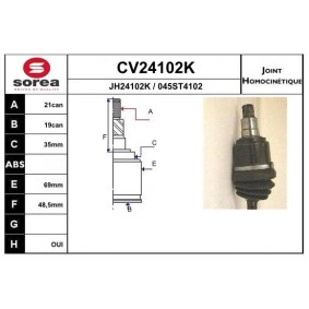 Acquista Kit giunti semiasse da EAI CV24102K a buon mercato per soli 112,96 €