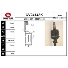 Acquista Kit giunti semiasse da EAI CV24148K a buon mercato per soli 112,96 €
