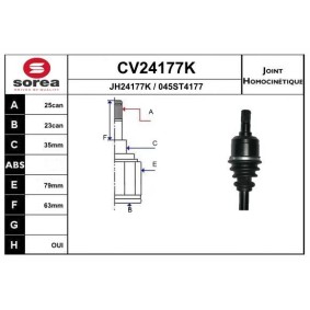 Acquista Kit giunti semiasse da EAI CV24177K a buon mercato per soli 112,96 €
